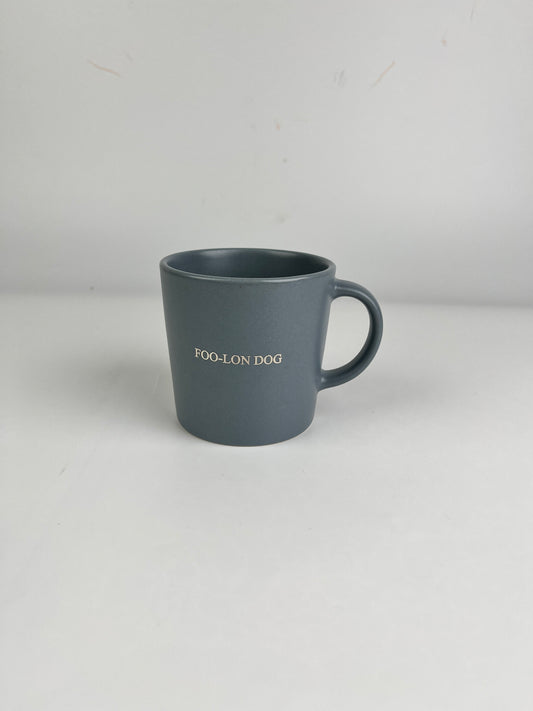 FOO-LON DOG Minimalist Ceramic Mug – Modern Matte Coffee Cup for Home & Office