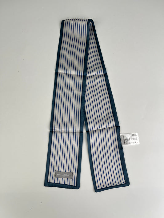 FOO-LON DOG Elegant Stripe Scarf – Lightweight Satin Neck Scarf for Women & Men