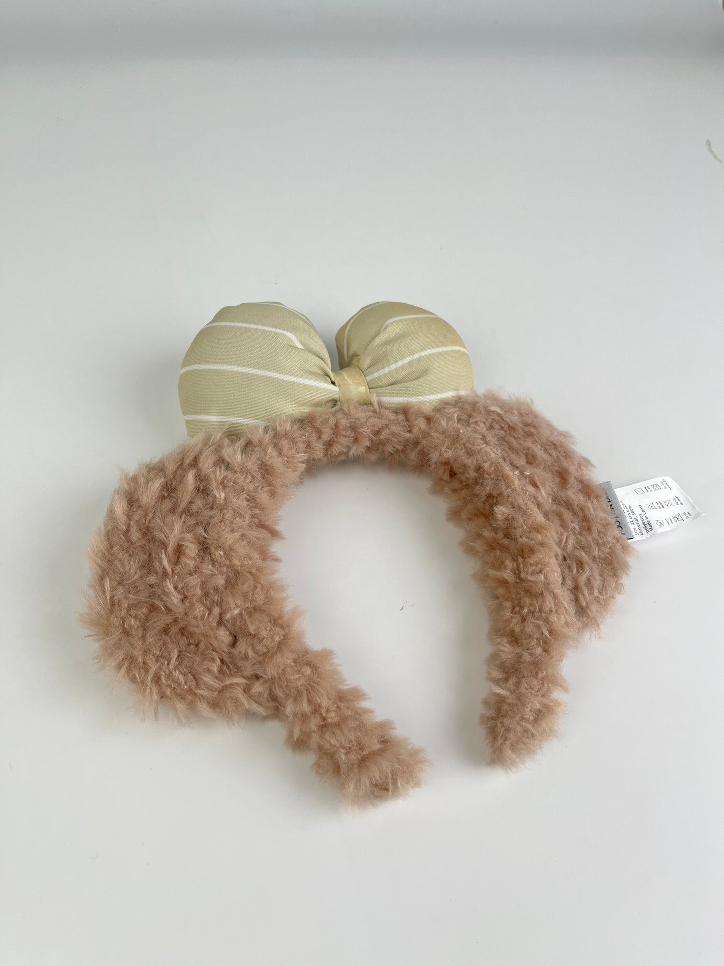 FOO-LON DOG Fluffy Bow Headband – Soft Plush Hairband for Makeup, Skincare & Everyday Wear