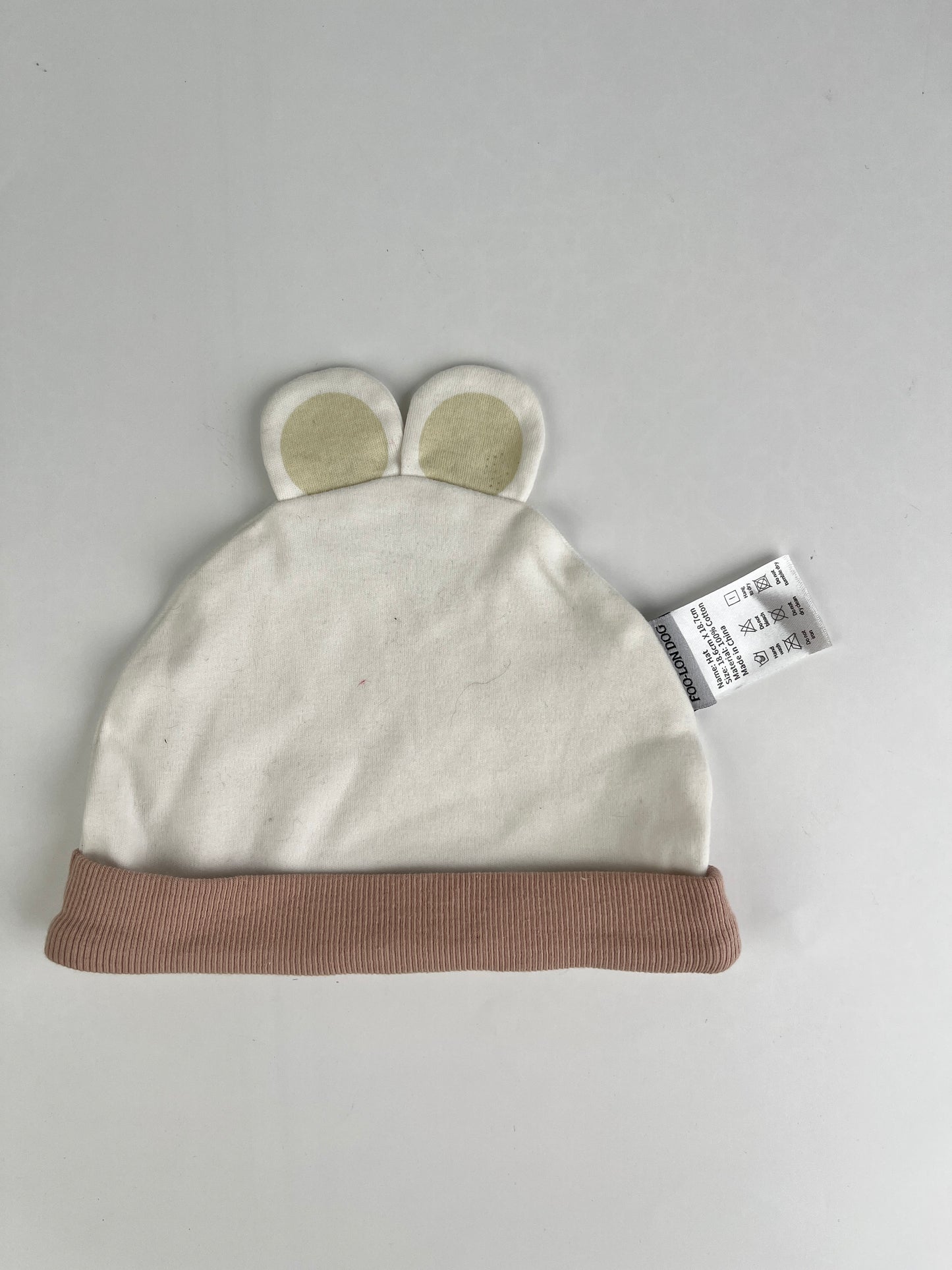 FOO-LON DOG Baby Cotton Beanie – Soft Ear Design Hat for Newborns & Infants