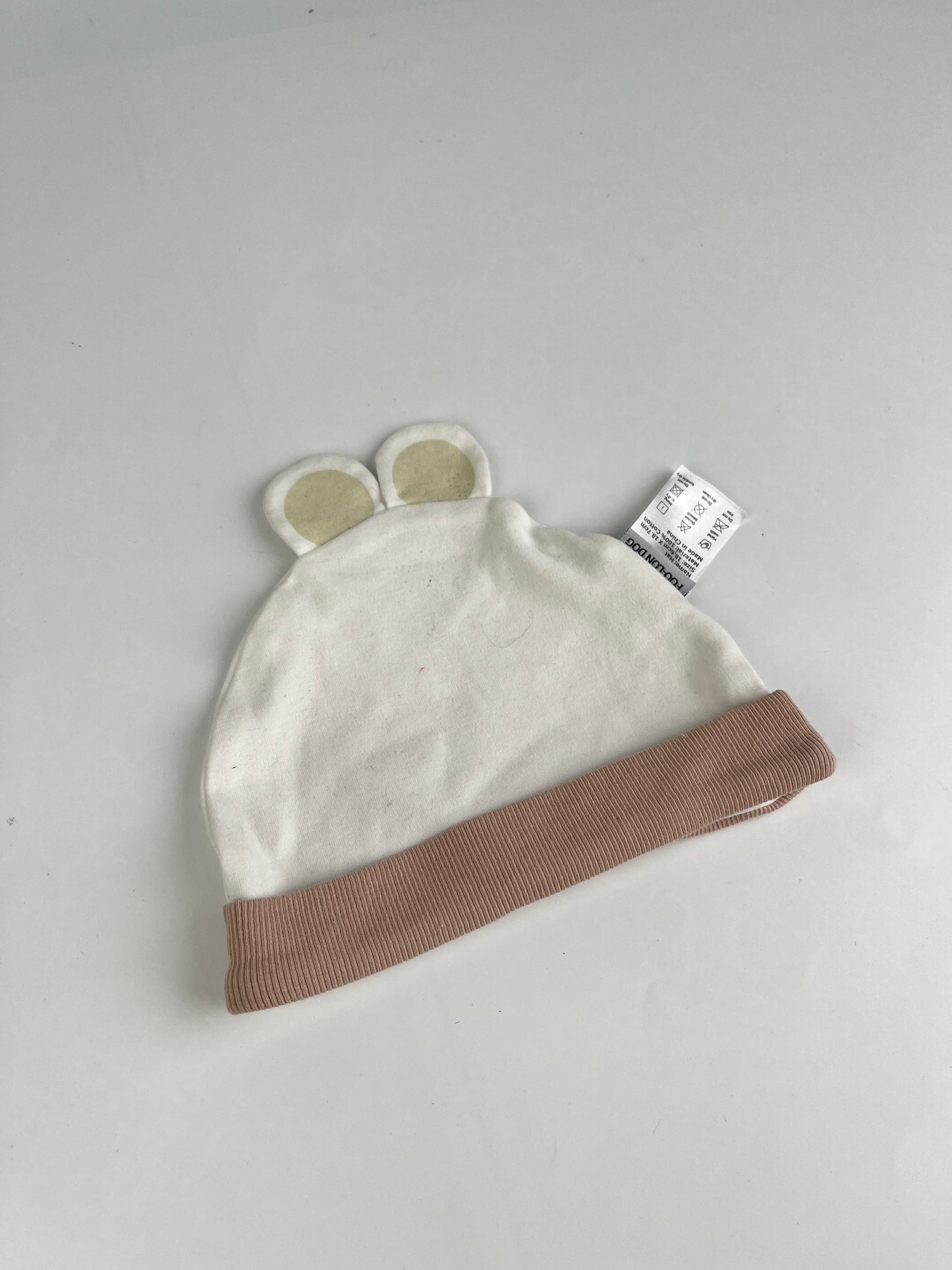 FOO-LON DOG Baby Cotton Beanie – Soft Ear Design Hat for Newborns & Infants