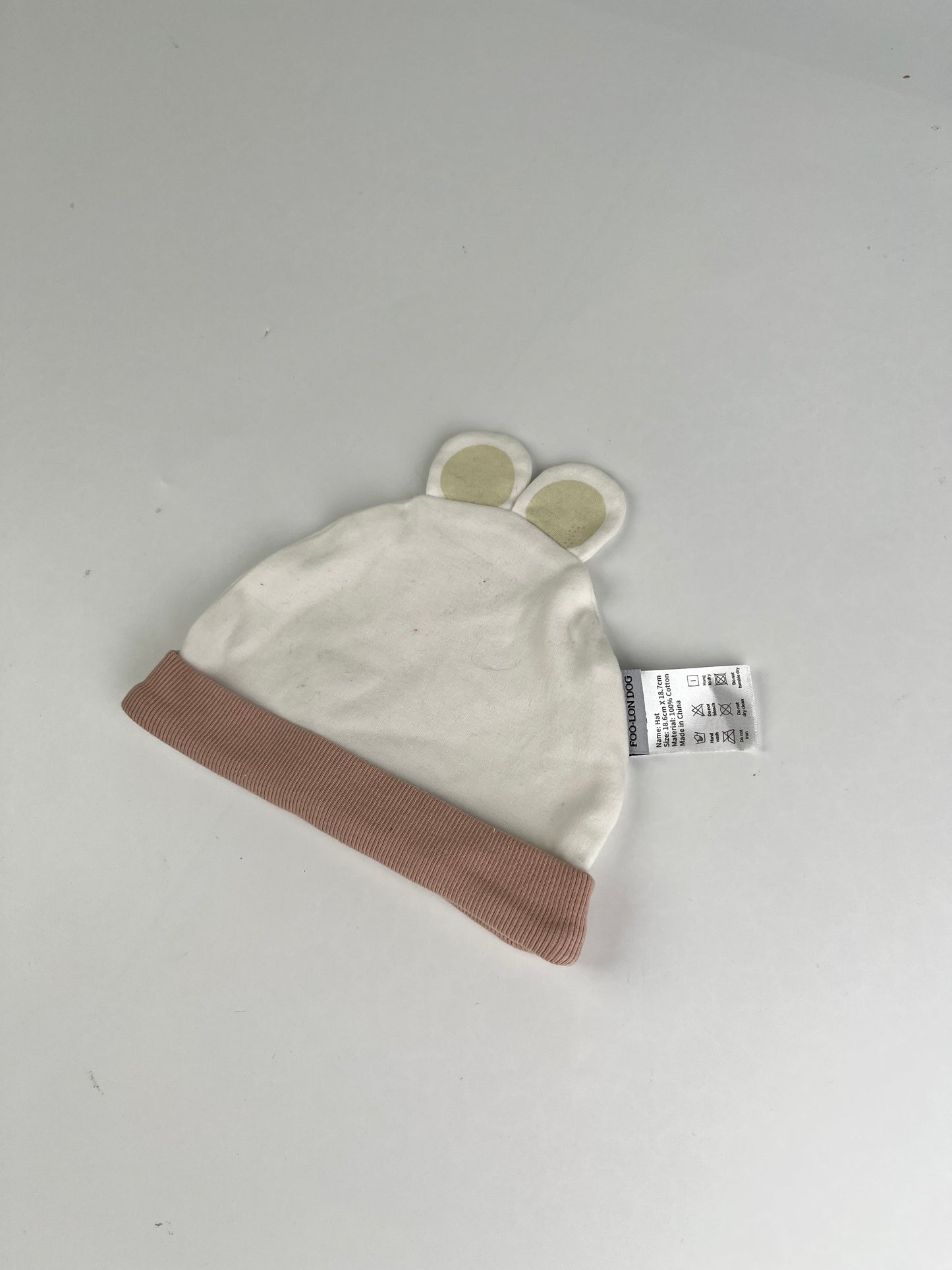 FOO-LON DOG Baby Cotton Beanie – Soft Ear Design Hat for Newborns & Infants